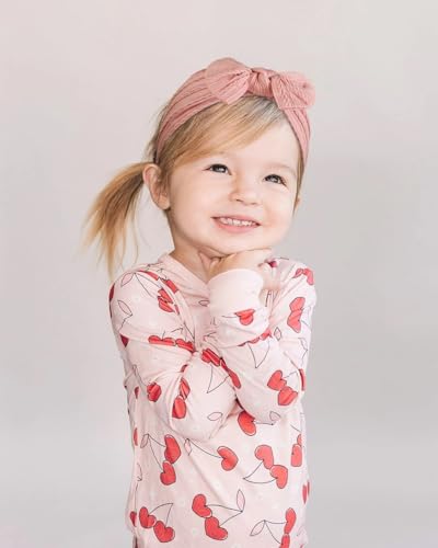 Huachi 6 Pcs Soft Flower Headbands for Newborn and Todler Kids
