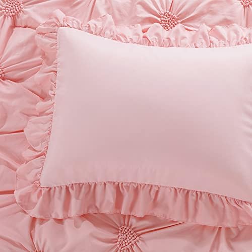 HOMBYS Pink Princess Toddler Bedding Set 4 Pcs
