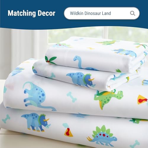Wildkin Kids Microfiber Pillowcase - Dinosaur Land Design