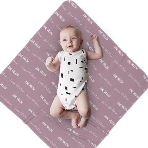 Personalized Baby Swaddle with Name - Boy Girl Blanket 1