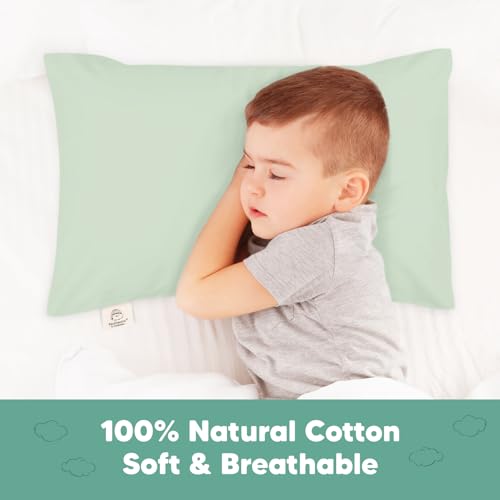 KeaBabies Toddler Pillowcase 13x18 - Organic Cotton Soft Durable