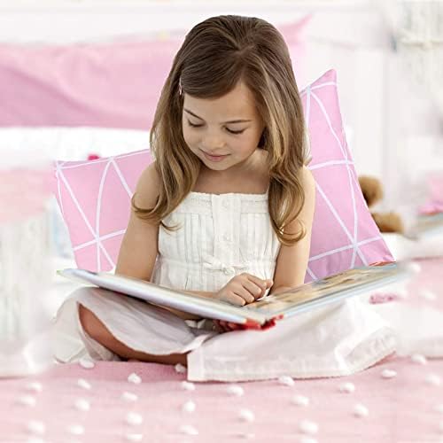 UOMNY Toddler Pillowcases 2 Pack - Pink Link and Dot Design