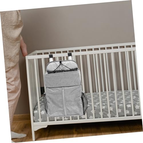 SECFOU 1pc Crib Hanging Storage Bag Diaper Organizer for Home Travel