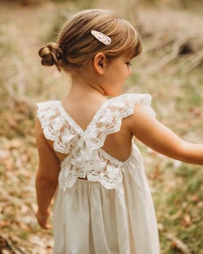 Doboi 8PCS Baby Girls Hair Clips with 40Pcs Floral Bow Clips