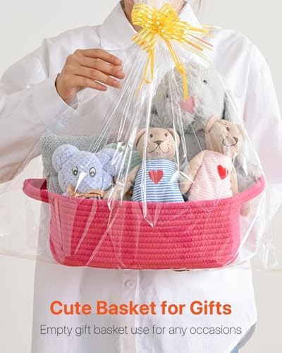 KALLAX Hot Pink Woven Storage Basket 3 Pack