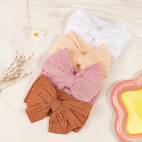 CELLOT 8 Pcs Double Bow Headbands for Baby Girls