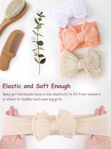 AQOKKA Baby Bows Headbands Soft Hair Accessories