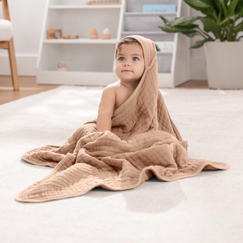 Comfy Cubs Hooded Towel 2-Pack - 6 Layer Muslin Cotton