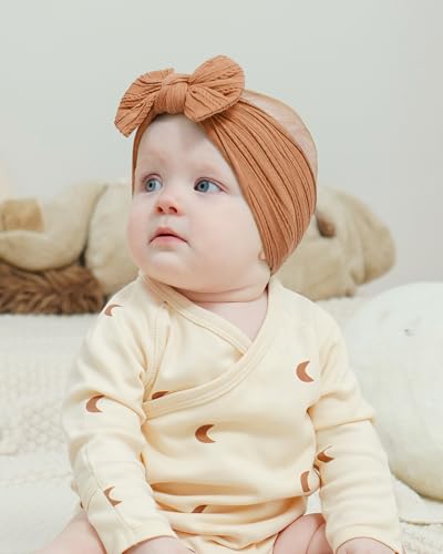 Jollybows 6pcs Baby Headbands Hair Bow Elastics Set