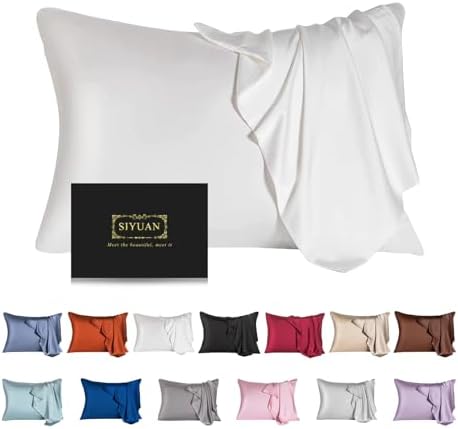SIYUAN Mulberry Silk Pillowcase Toddler Size with Hidden Zipper