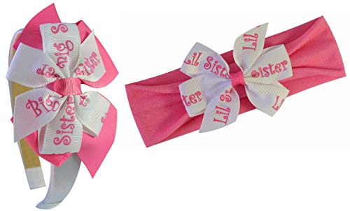 Funny Girl Designs Big Sister Little Sister Matching Headband Gift Box Set 1
