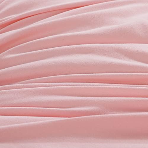 HOMBYS Pink Princess Toddler Bedding Set 4 Pcs