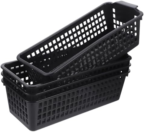 4pcs TINEASUR Plastic Storage Baskets