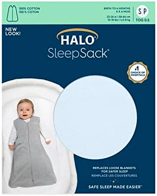 HALO SleepSack 100 Cotton Wearable Blanket for Safe Sleep