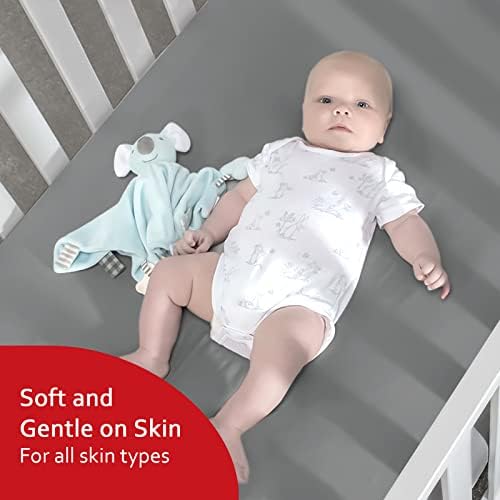 Moonsea Crib Sheets 4 Pack - Soft Breathable White