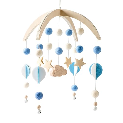 Mamimami Home Baby Mobile with Felt Balls Blue