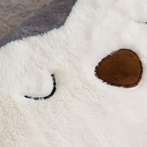 Snugtown Cute Fox Lumbar Pillow 12x24 Inches Grey Ivory
