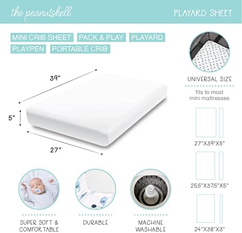 The Peanutshell 3-Pack Crib Sheets - Pink Roses Ditsy