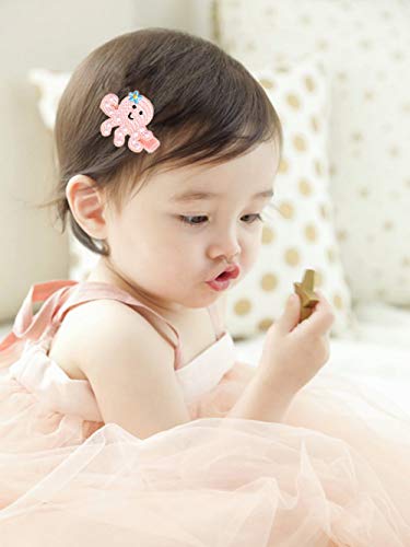inSowni 16 Pack Cute Fruit Animal Hair Clips for Baby Girls