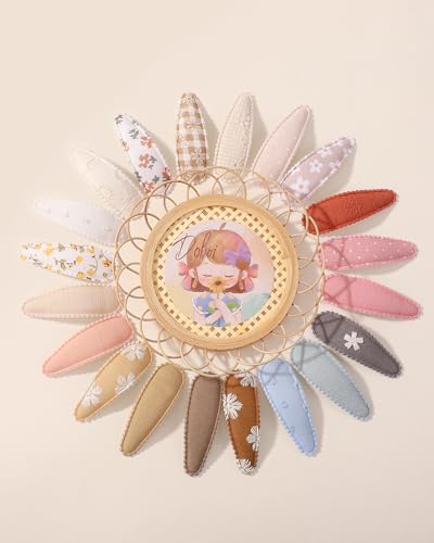 Doboi 8PCS Baby Girls Hair Clips with 40Pcs Floral Bow Clips
