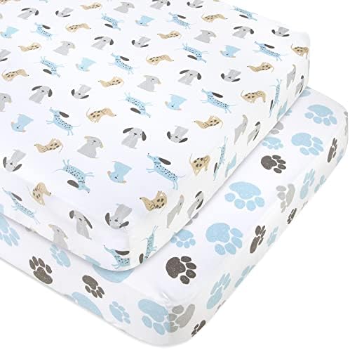 Baby Essentials 2 Pack Crib Sheets 52x28