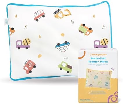 Think Good Tots Toddler Pillow with Case 13x18 1