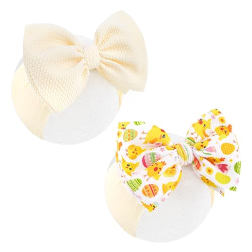 Lanmerry Easter Headbands for Girls Hair Bow Rabbit