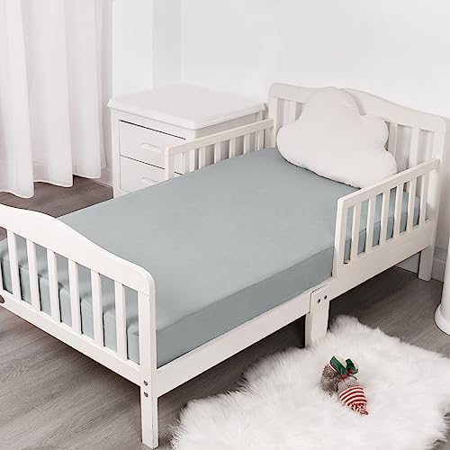 Stretchy Crib Sheets 2 Pack - Soft Breathable for Boys Girls