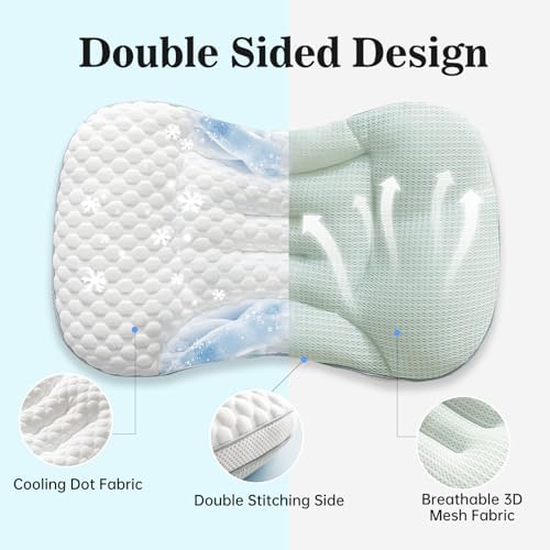 Reidio Toddler Pillow Dual Sided Cooling and Breathable