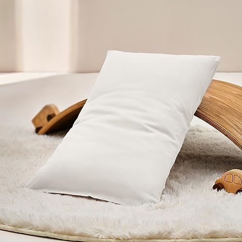 TILLYOU Toddler Pillowcases 2 Pack - 145x20 Inches White