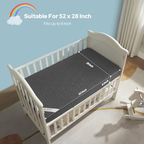 BEDLORE Waterproof Crib Mattress Protector 2 Pack