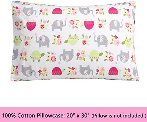 Danica 3-Piece Cotton Toddler Sheet Set - Turtle Elephant