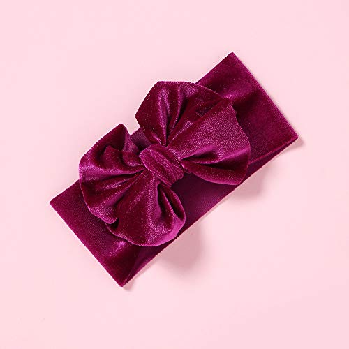 Baby Girls Velvet Bow Headband Hair Accessory