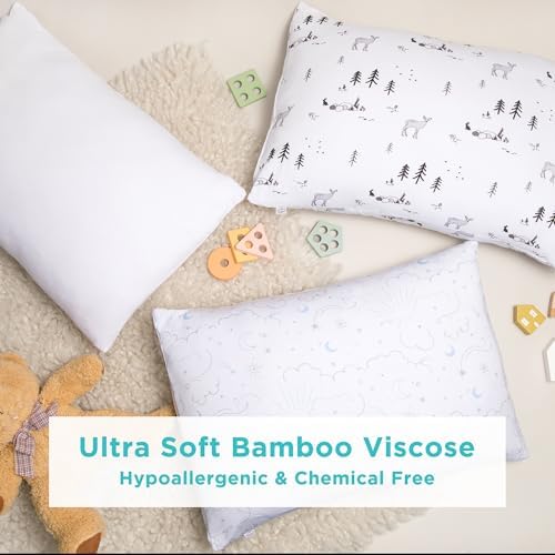 LittleHippo Toddler Pillow - 13x18 Bamboo Viscose