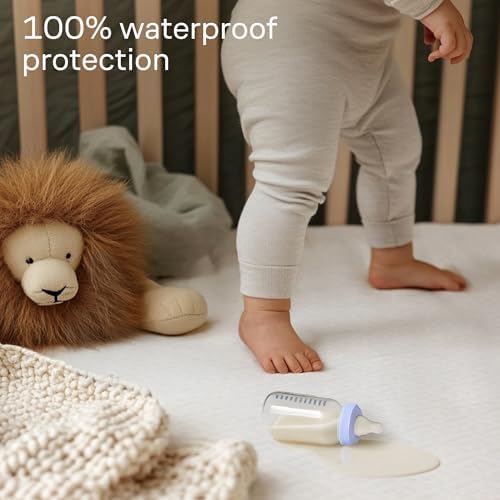 Niagara Crib Mattress Protector 2 Pack Waterproof bamboo Fabric