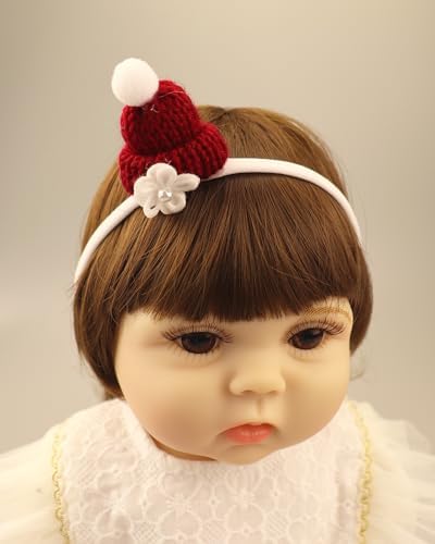 2pcs Baby Girls Headband with Beanie Elastic Hairband for Toddlers