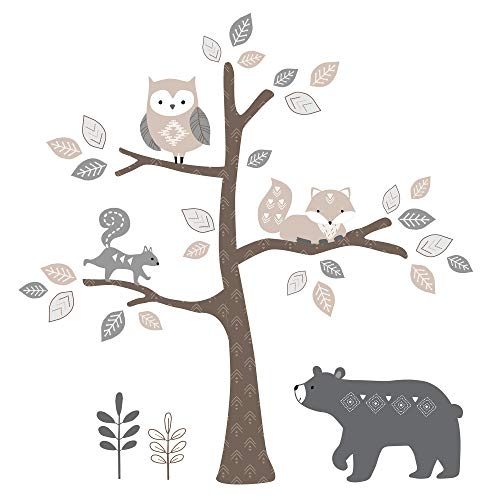 Lambs Ivy Woodland Forest Animal Crib Bedding Set - Gray