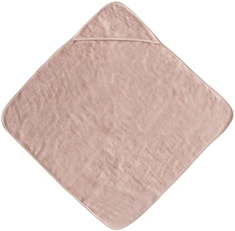 Mushie Baby Hooded Towel Organic Cotton Blush