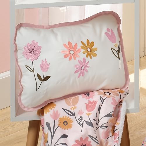 Lambs Ivy Little Garden Floral Decorative Throw Pillow 1