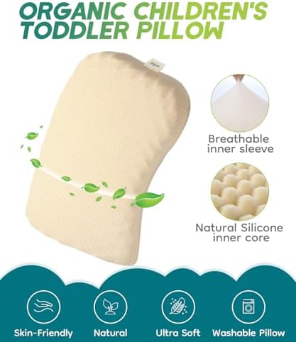 Willai Toddler Pillow 12X19 Soft Kids Pillow for Travel