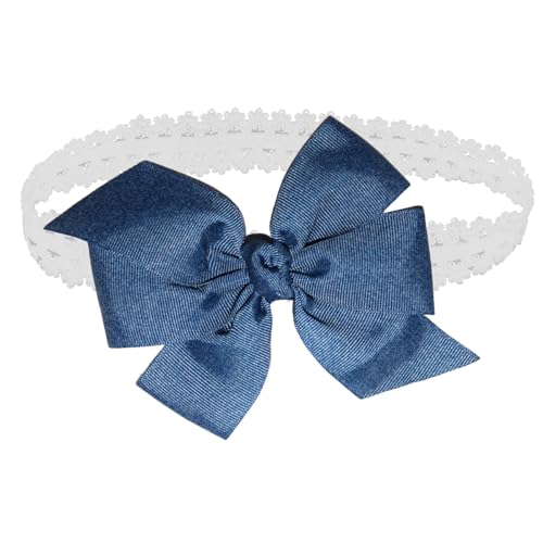 WEBB DIRECT2U Baby Girls Blue Hair Bow Headband