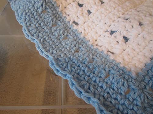 NEW Hand Crochet Baby Boy Blanket by Kims Crochet Designs 1