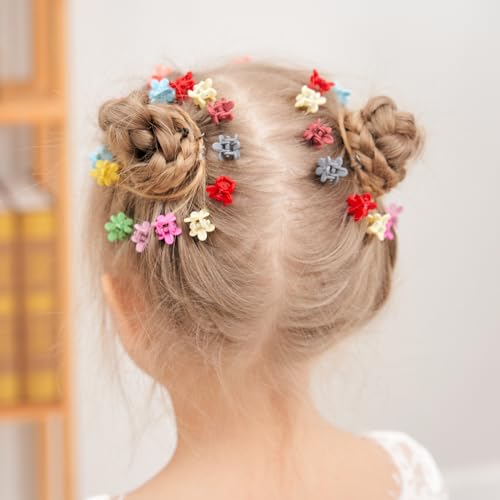 40 Pcs Hair Bows for Girls 128 Pcs Mini Claw Clips