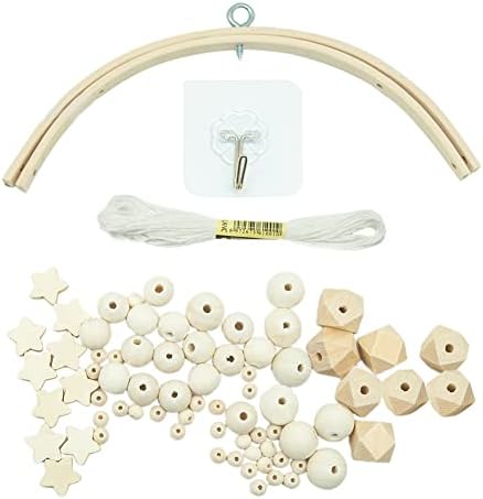 DIY Baby Mobile Kit for Crib Wooden Frame Wind Chime