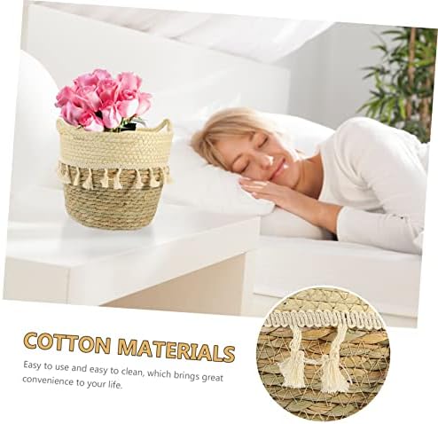 UTHCLO Macrame Woven Basket Storage Organizer