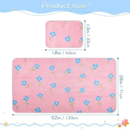 Cooling Baby Crib Mattress Pad 28x52 with Pink Background 1