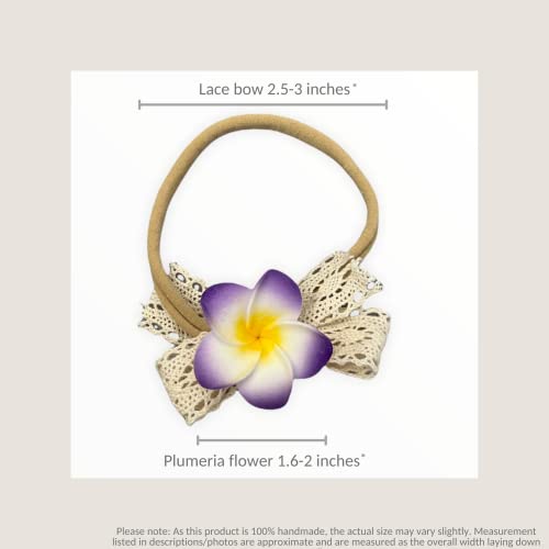 Handmade Hawaiian Plumeria Headband for Baby Girls