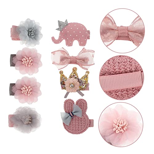 VICASKY 8pcs Baby Hair Clips Barrettes for Girls and Boys