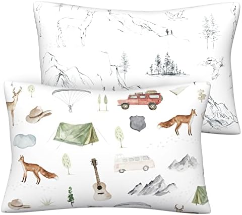 Pobibaby 2 Pack Toddler Pillowcase - Ultra Soft Jersey Knit