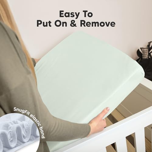 KeaBabies 2-Pack Mini Crib Sheets Fitted 38x26